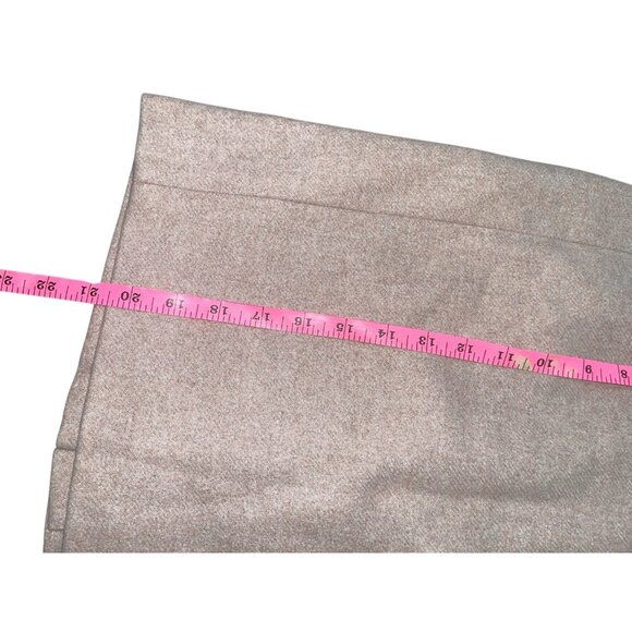 J CREW Women's Size 0 Pencil Skirt in Double-Serge Wool Blend Beige/Tan - Picture 6 of 11
